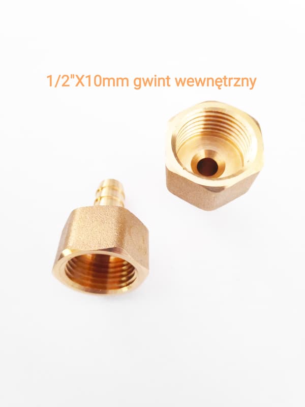Slangkoppling 1/2x10mm GW messing