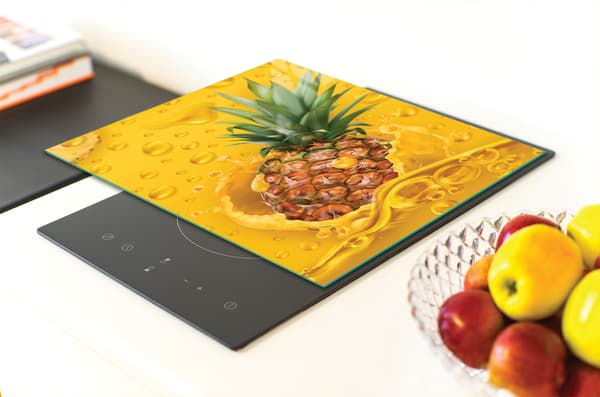 SKÄRBRÄDA I GLAS 40x30 ANANAS
