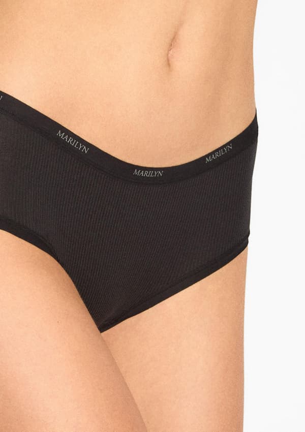 Klassiske sorte damefigner i Thermo Active Marilyn Thermo Active-materiale MARILYN BAMBUSFIGS THERMO ACTIVE sort S/M 2025