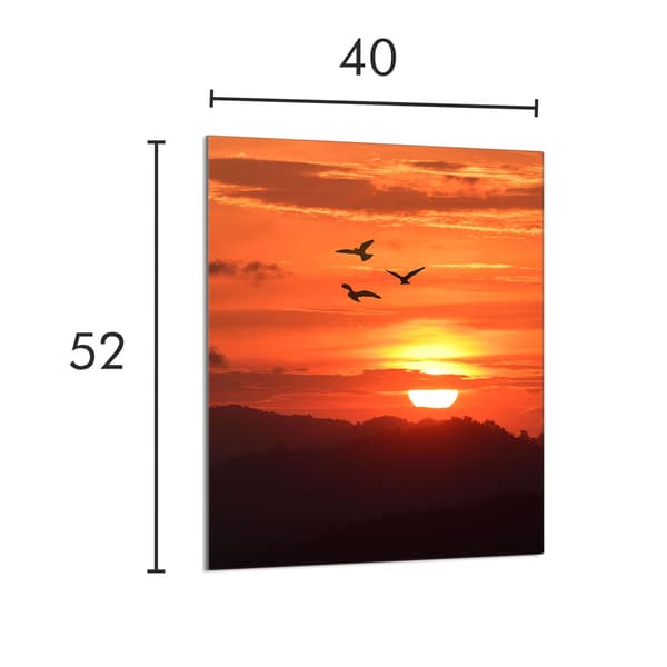 GLAS SKÆREBRÆT 40x52 Sol