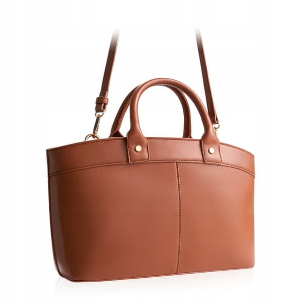 BTJ-23 klassisk damväska Miley cognac