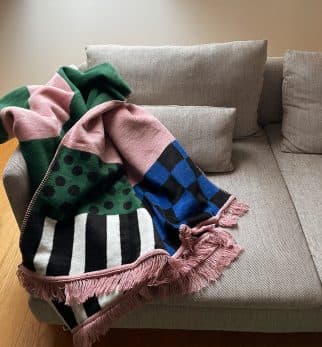 Bomuldstæppe CAREGIVER Green Point