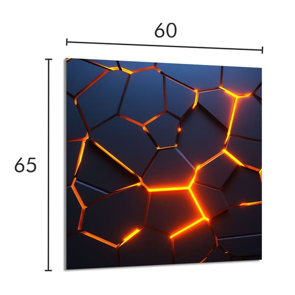 KEITTIÖN LASIPANEELI 60x65 Magma
