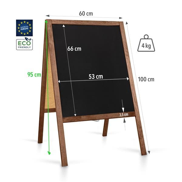 Puinen kyltti Classic M (60x100 cm)