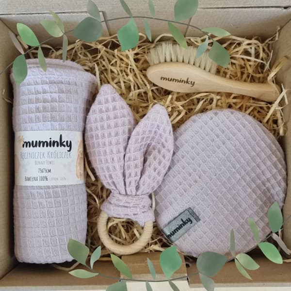 Presentset för nyfödda | Dammigt rosa