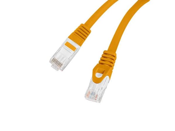Patchcord Lanberg UTP kat.6 3m LSZH CU fluke passerade orange