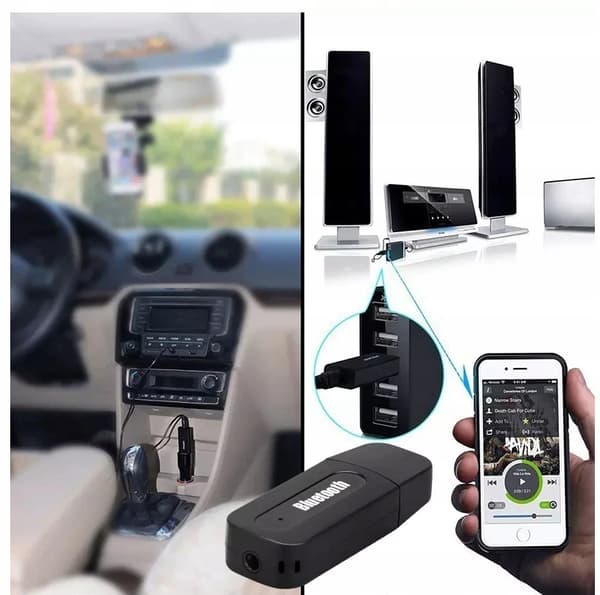 BLUETOOTH-SOVITIN VASTAANOTIN LÄHETYS AUX USB