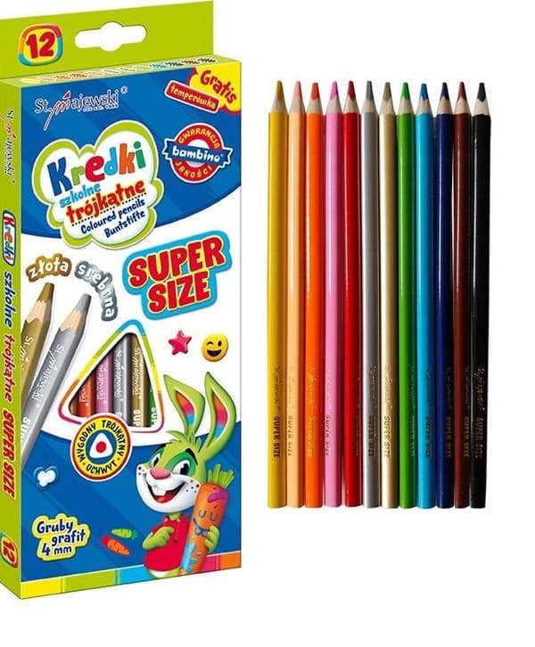 BAMBINO 12K TRIANGULÄRA PENOR, TJOCK GRAFIT