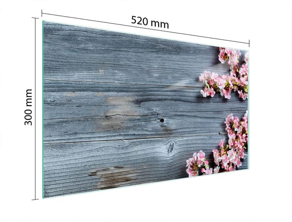 SKÄRBRÄDA I GLAS 52x30 TRÄ