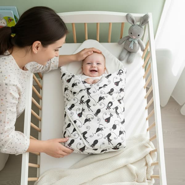 75x75cm vikle babyvikle - katte
