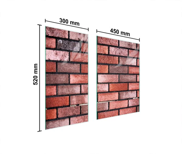 GLASBESKYTTELSESPLADE 75x52 MURSTEN