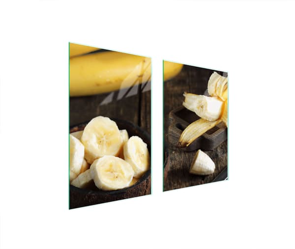 GLASPLADE TIL KØKKEN 65x52 BANAN