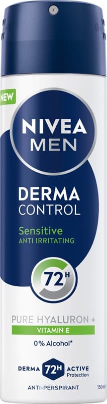 NIVEA Men Derma Control Sensitive Antiperspirant Spray 150 ml