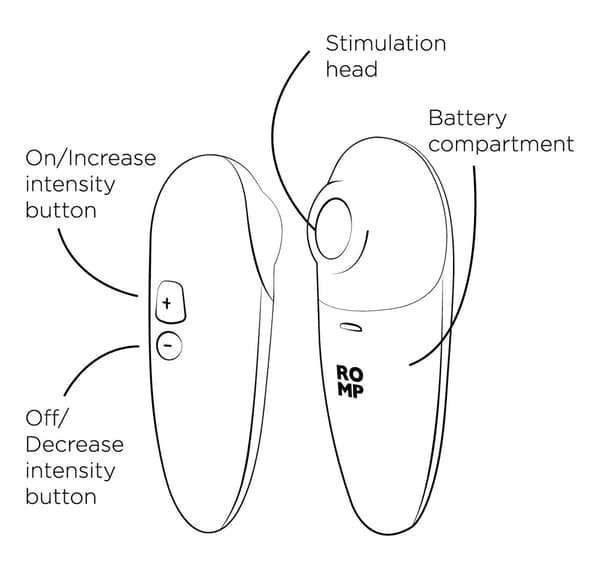 ROMP Elegant Switch X Pulserande Luftvibrator