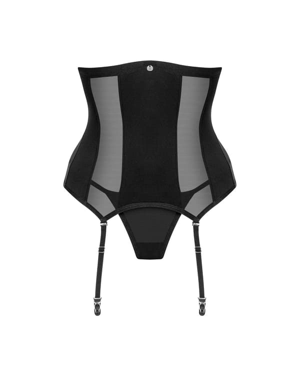 Obsessive Sexy Bustier -korsetti stringeillä Chic Amoria Black ML