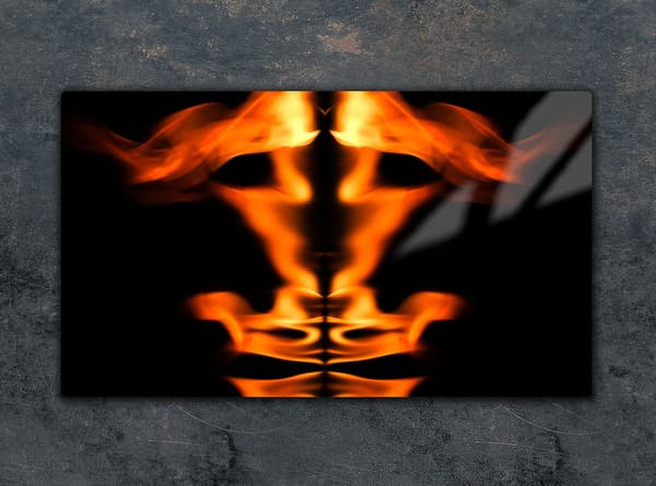 GLAS SKÆREBRÆT 52x30 FIRE