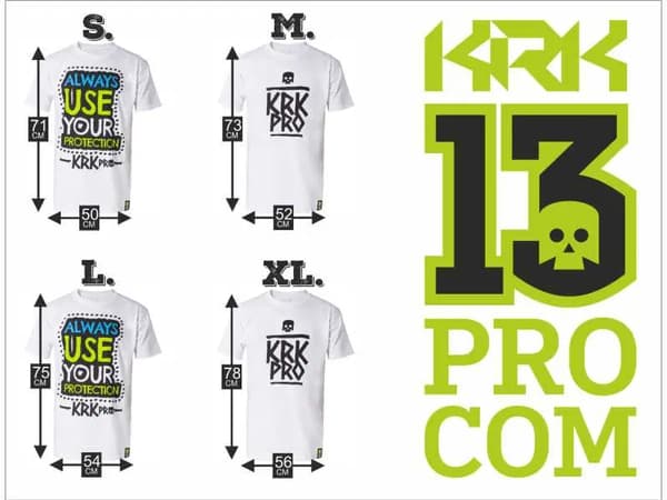 KRKpro Always t-shirt med tryck | Vit L