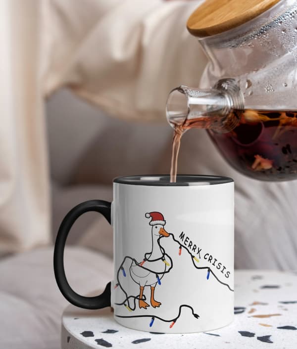 JULMUGG GÅSPIPA MED GÅSPIPA JULKLAPP