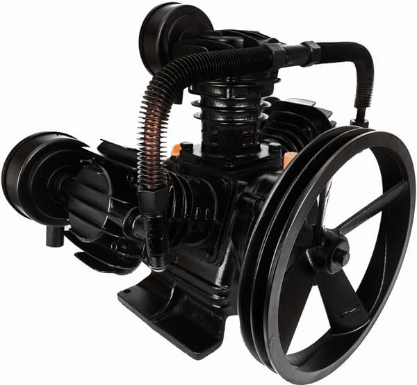 7,5 kW luftkompressor | 3 stempler | Støbejernskonstruktion | Kraft&Dele
