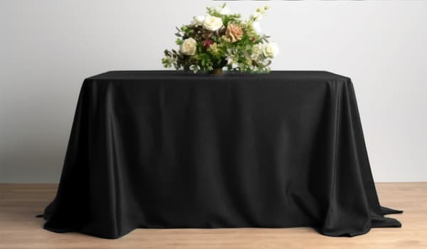 Mat Velour Sort Borddug 230x230cm