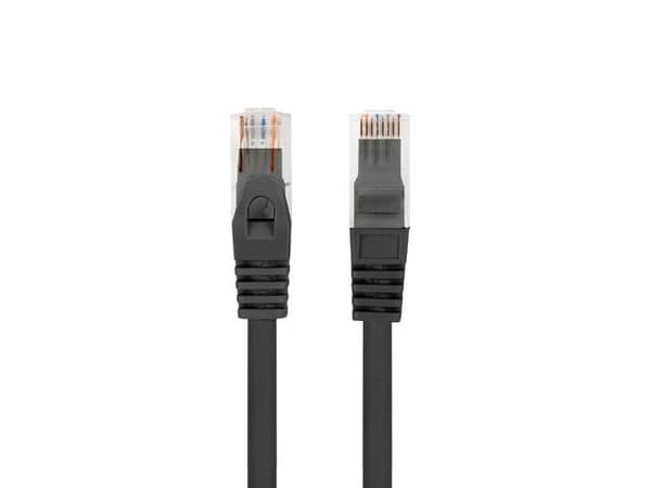 Patchcord Lanberg UTP kat.6 20m lszh CU fluke bestået sort