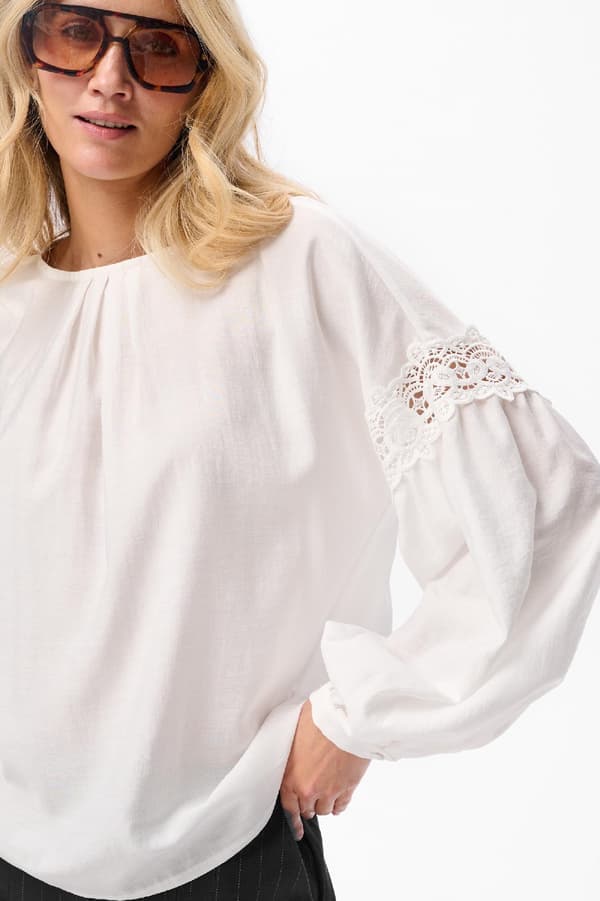 Damebluse Mela Ecru 36