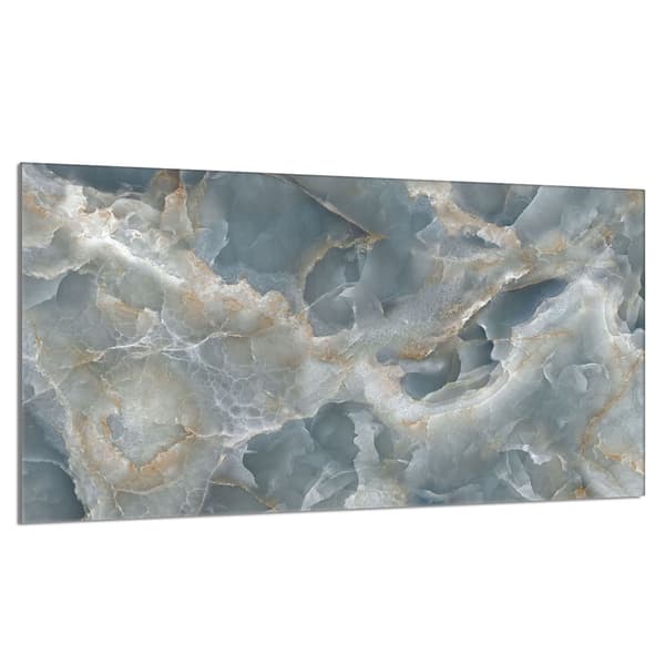 Glasskydd för spishäll 90x52 Marmor