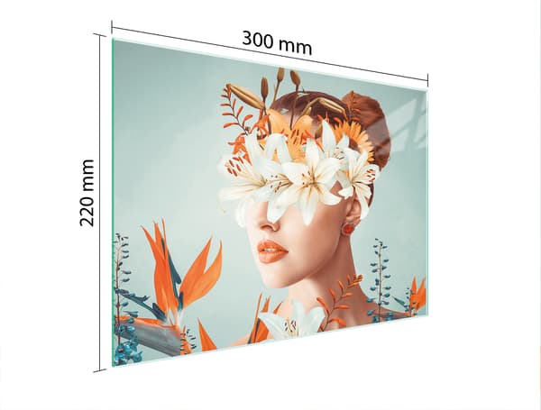 GLAS SKÆREBRÆT 30x22 KVINDE