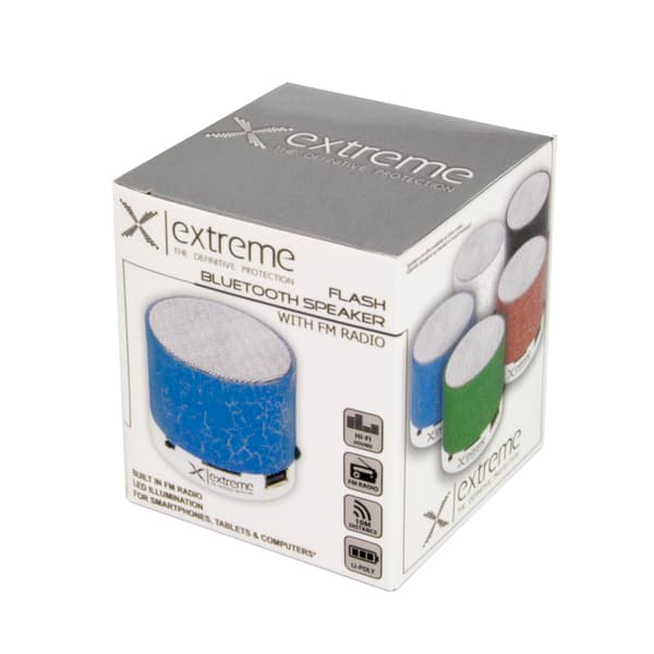 XP101B EXTREME BLUETOOTH-HÖGTALARE FM FLASH BLÅ