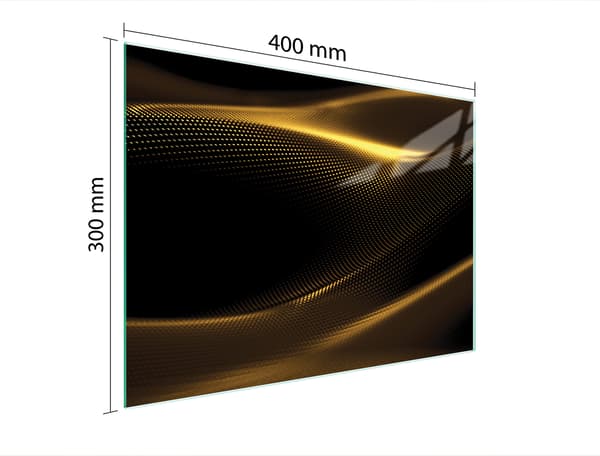 GLAS SKÆREBRÆT 40x30 GULD