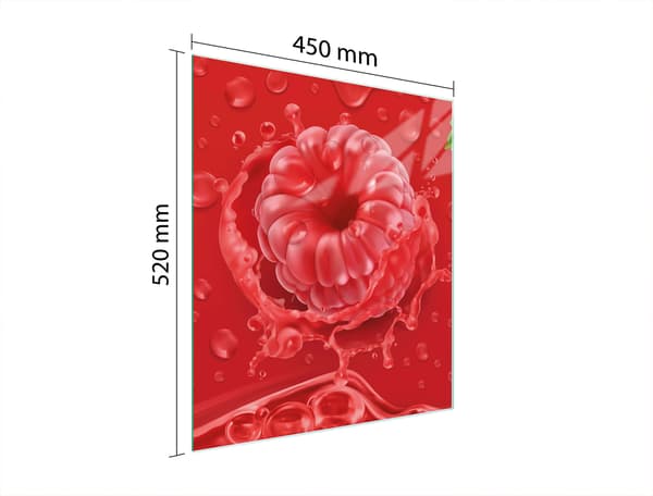 GLAS SKÆREBRÆT 45x52 HINDBÆR
