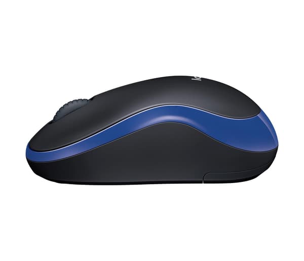 Logitech M185 trådløs optisk mus sort og blå