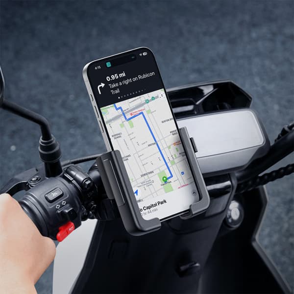 GoTrip Telefonholder til Cykel, Scooter, Styrmontering - Sort