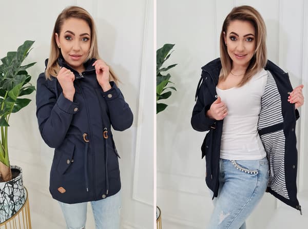 HÖSTPARKAS MED HUVA XL Beige