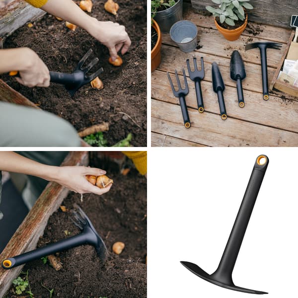 FISKARS SOLID Hakke, lille dobbeltsidet havehakke til ukrudtsrydning