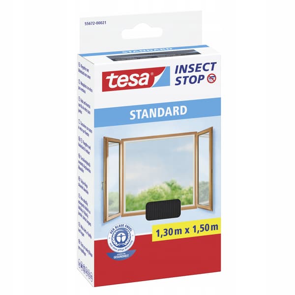 tesa Standard vinduesnet 1,3 x 1,5 m sort x 2