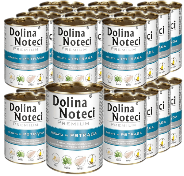 Dolina Noteci Premium Ørred vådfoder til hunde 24x400g
