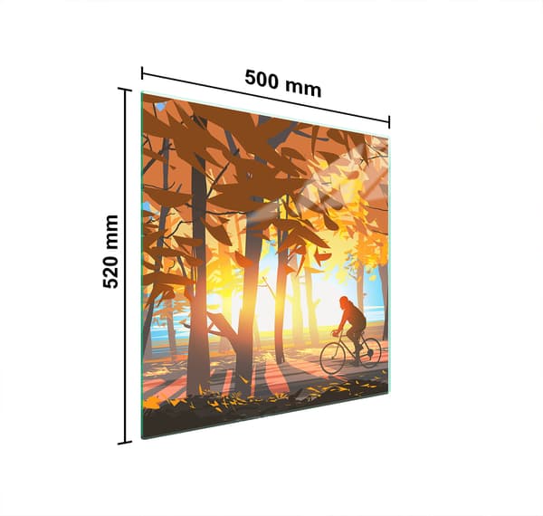 GLASSKYDDSPLÅT FÖR SPIS 50x52 LAS