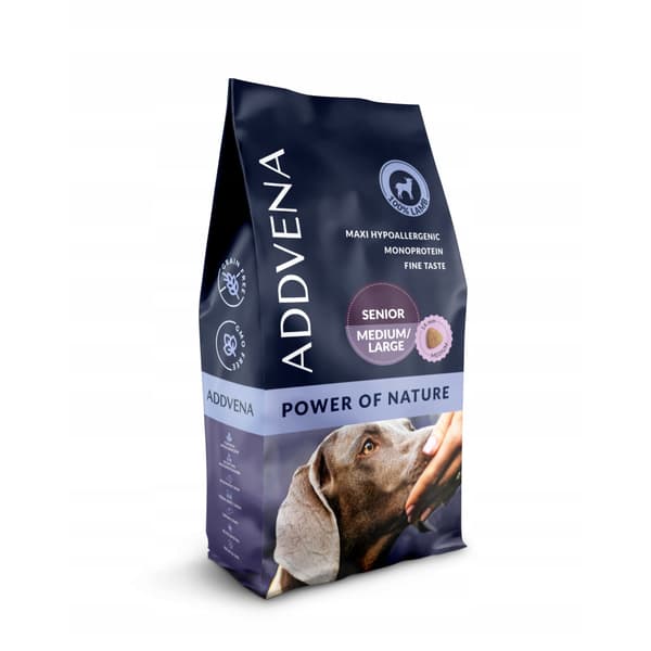 Tørfoder til hund ADDVENA POWER OF NATURE Senior medium/large lam 10kg