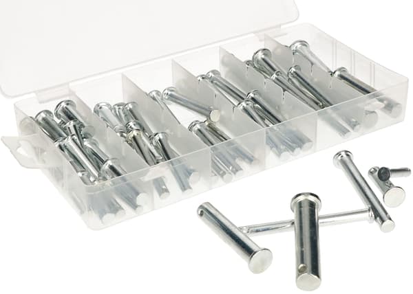 Nitstift med huvud och hål, 60-delars set, BOXX
