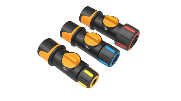 FISKARS FIBERCOMP Snabbkoppling med ventil Sprinklerslangkoppling 19 mm
