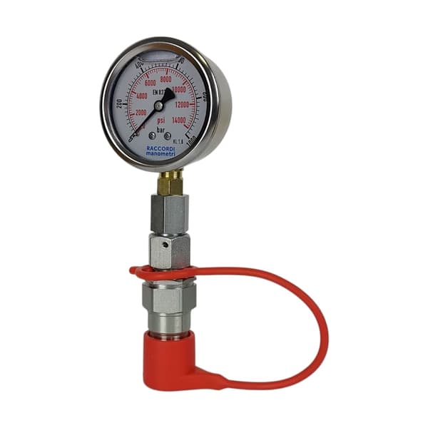 Mätsats, manometer 0-1000 bar, snabbkoppling