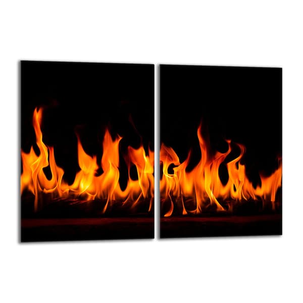 Lasinen suojalevy liedelle 2x40x52 Fire