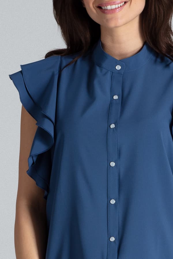 Bluse K482 Marineblå S