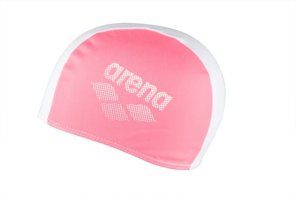 Arena POLYESTER II JUNIOR ONE SIZE NEON ROSA VIT Badmössa