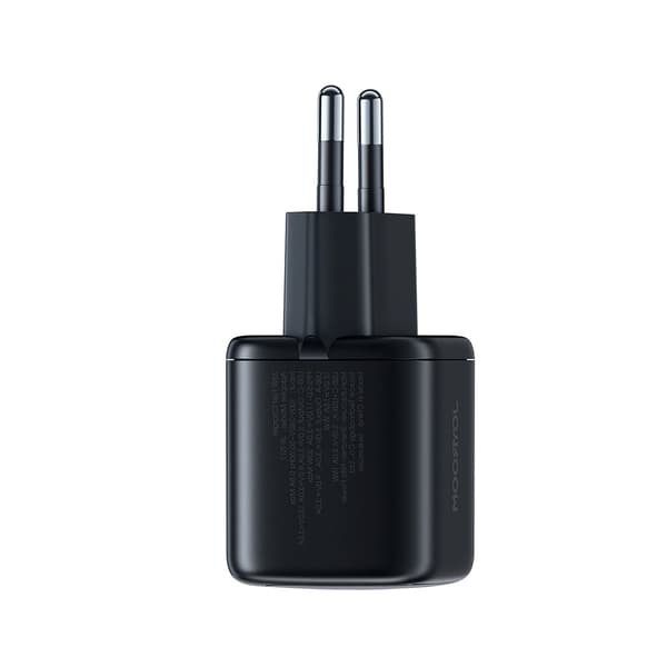 33W USB-A USB-C vægoplader - Sort