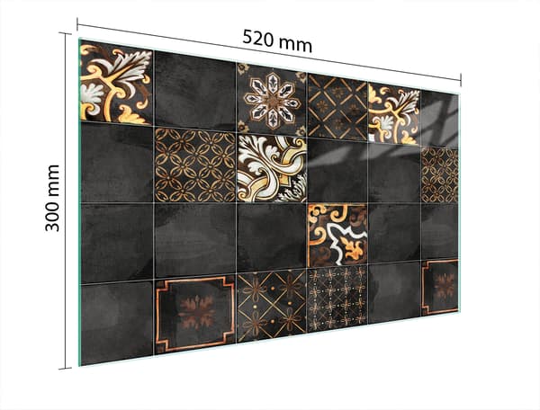 GLAS SKÄRBRÄDA 52x30 MOSAIK
