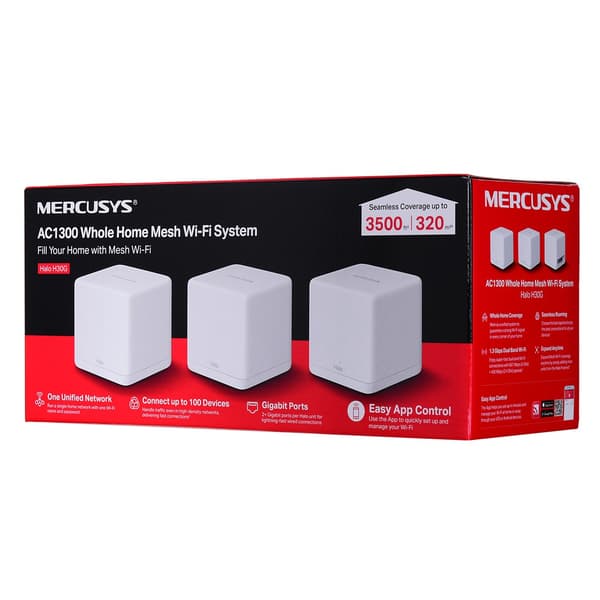 Mercusys Halo H30G mesh-system (3-pak)