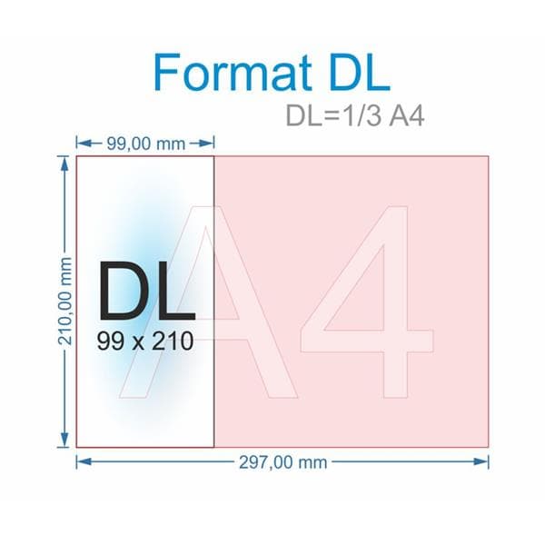 Stativficka för broschyrer DL (99x210mm)
