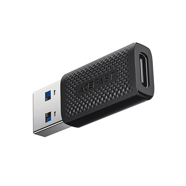 USB-C - USB-A 3.0 (uros) 5 Gb/s -sovitin - musta